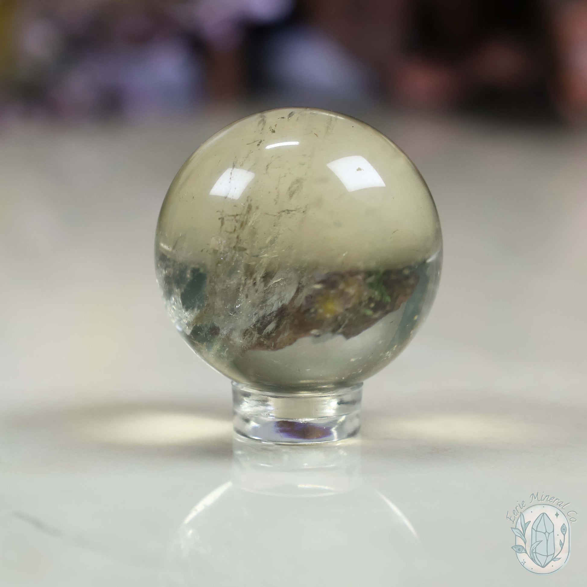 35mm Untreated Citrine Sphere From The Congo