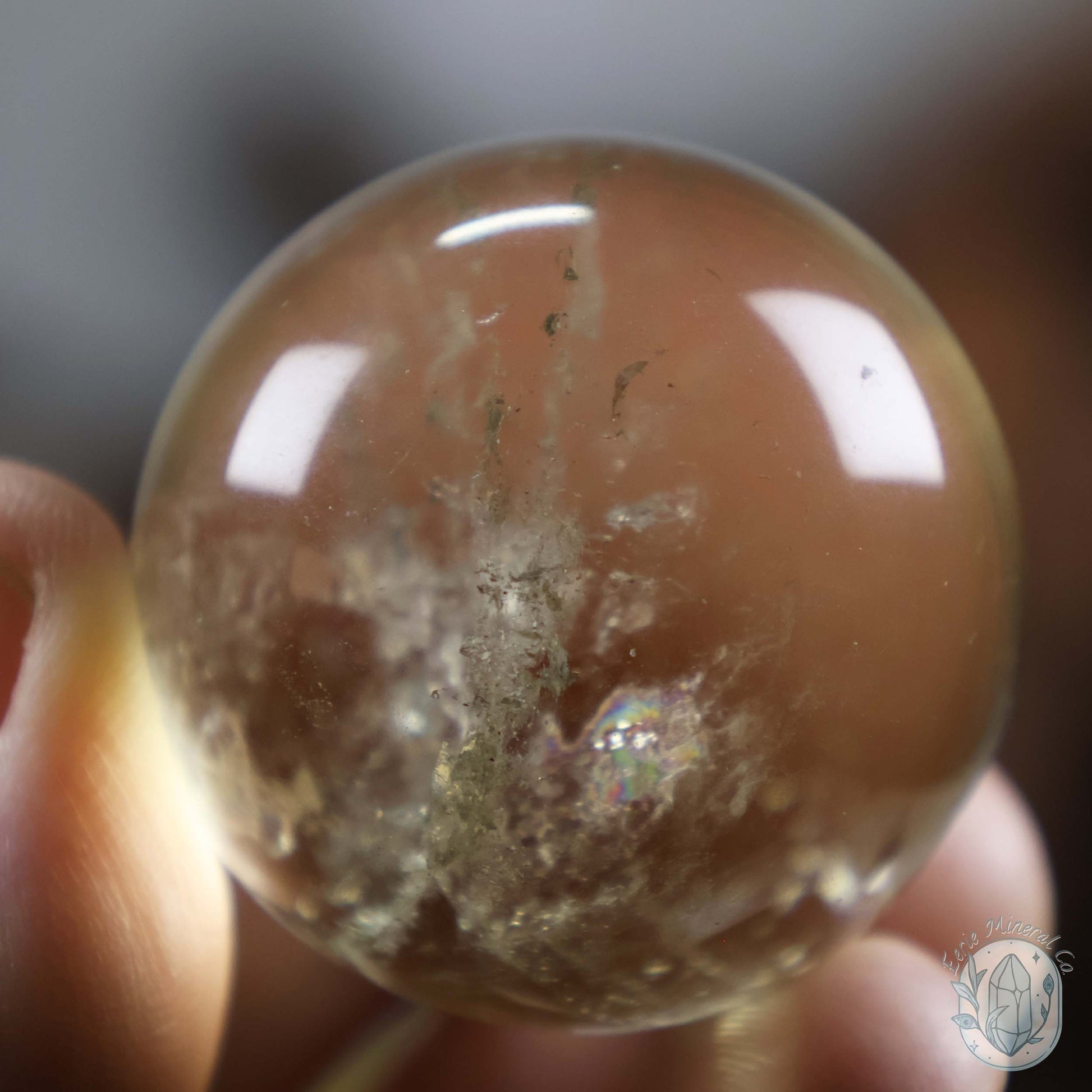 35mm Untreated Citrine Sphere From The Congo