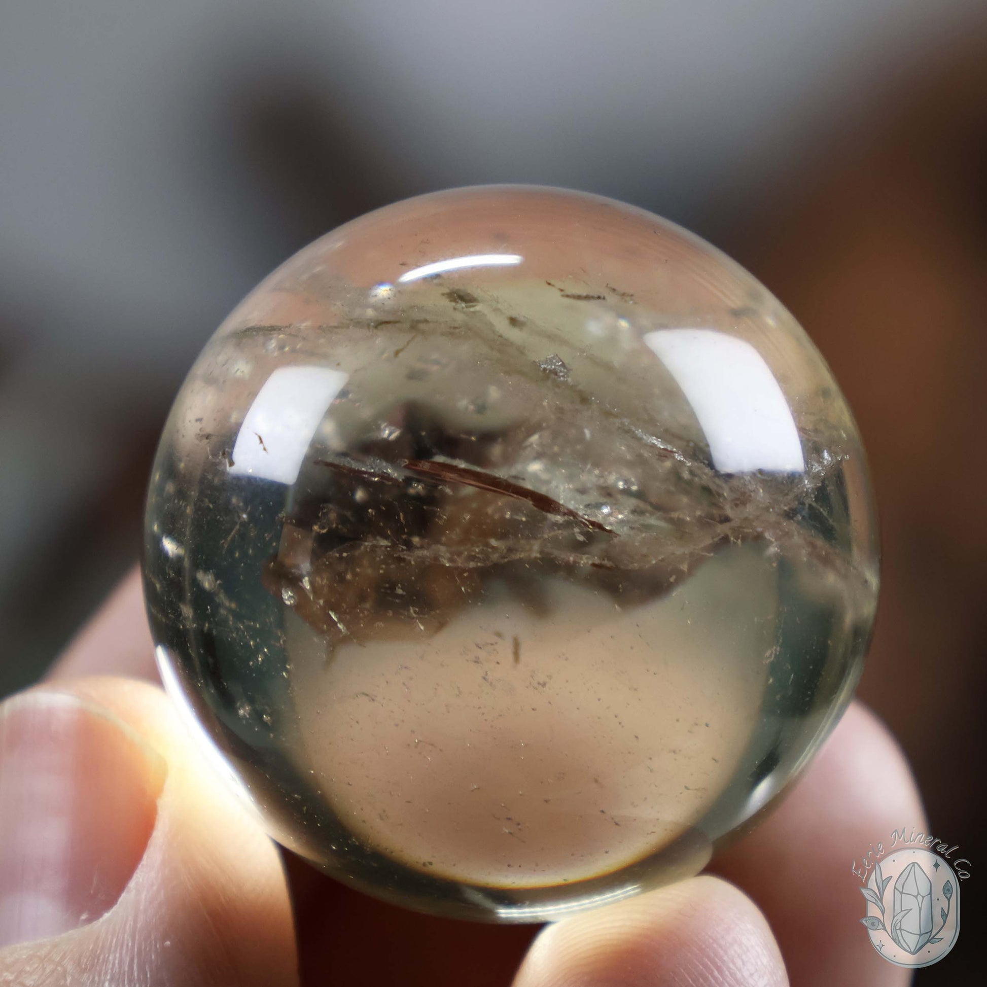 35mm Untreated Citrine Sphere From The Congo