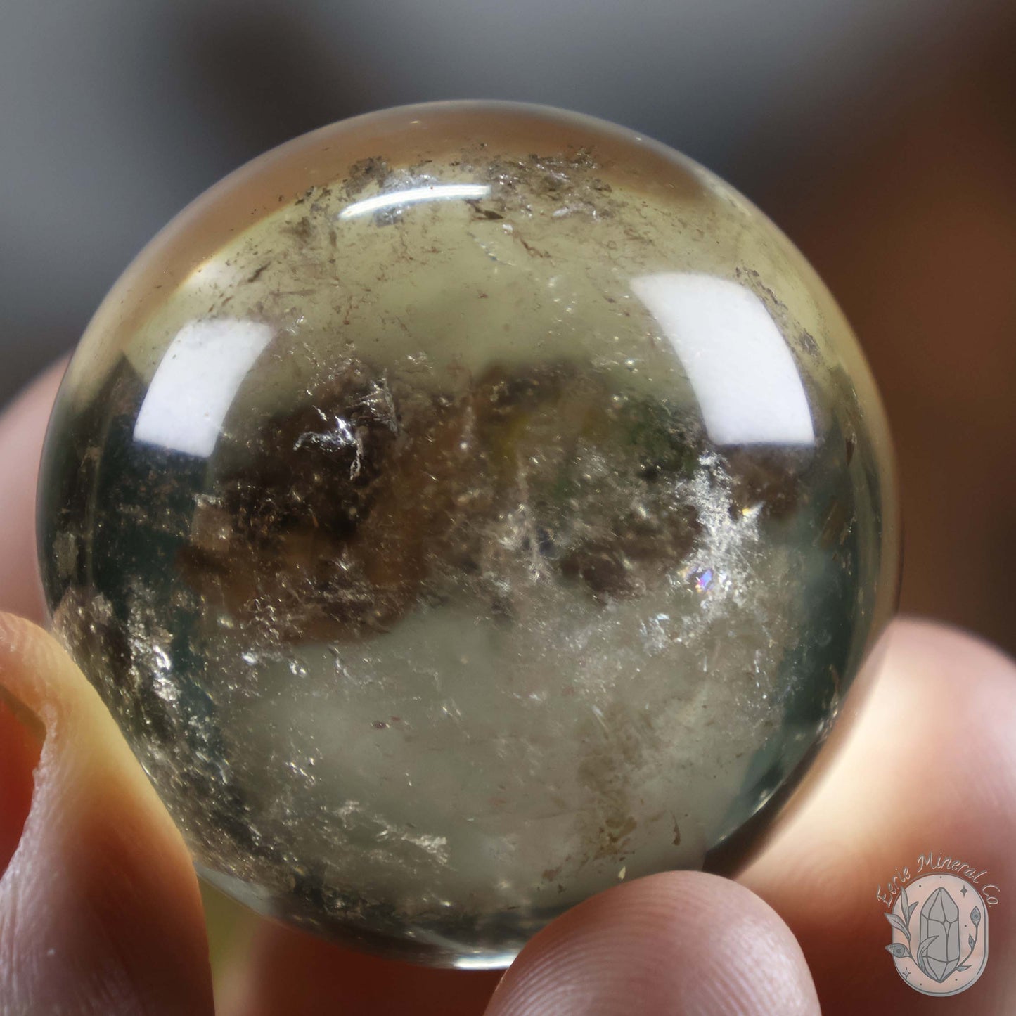 35mm Untreated Citrine Sphere From The Congo