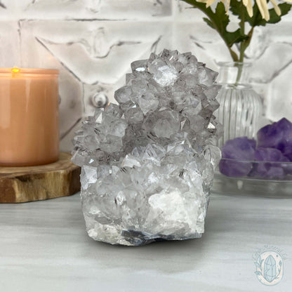 Brazilian Amethyst / Quartz with Goethite Inclusions Crystal Cluster