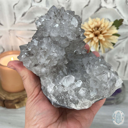 Brazilian Amethyst / Quartz with Goethite Inclusions Crystal Cluster