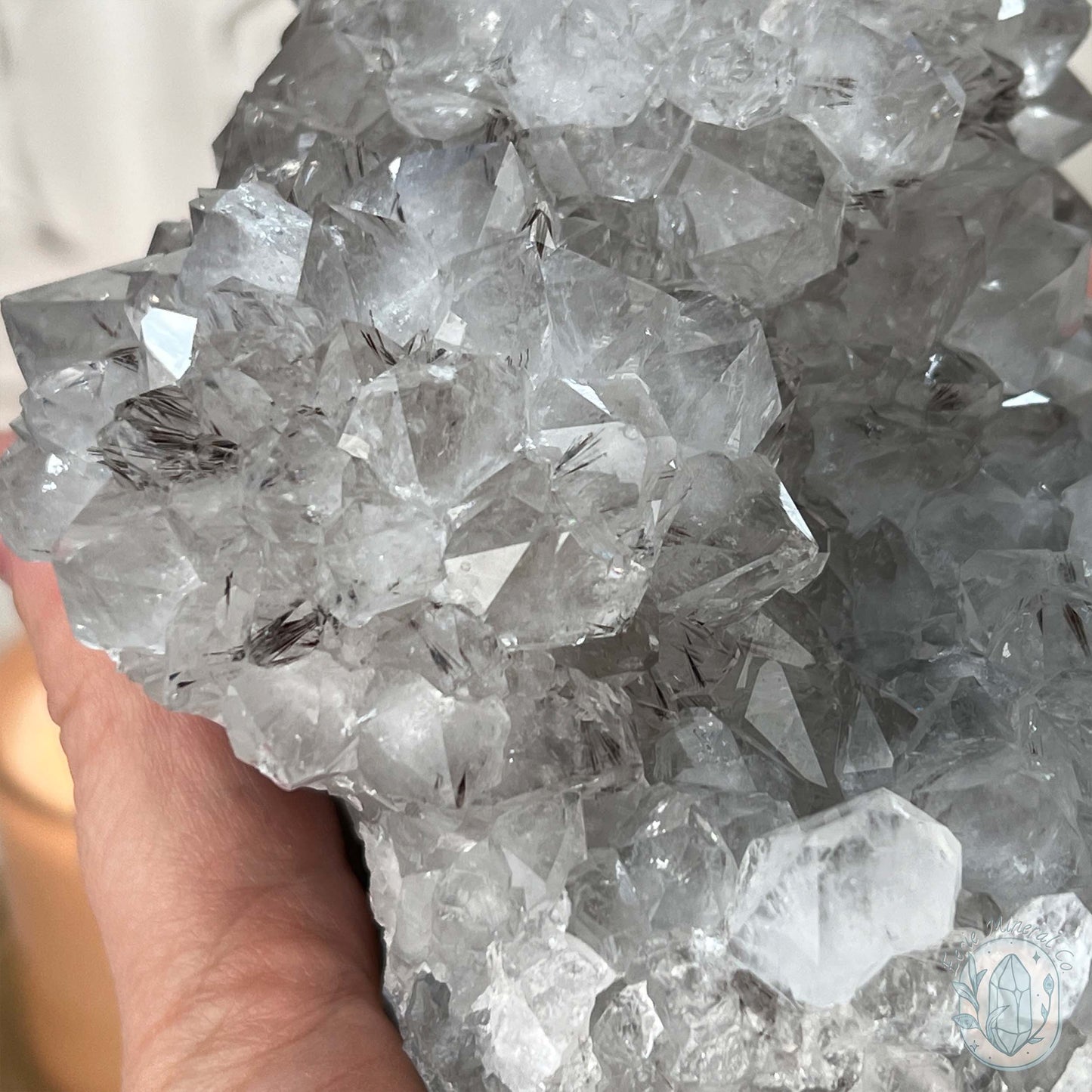 Brazilian Amethyst / Quartz with Goethite Inclusions Crystal Cluster