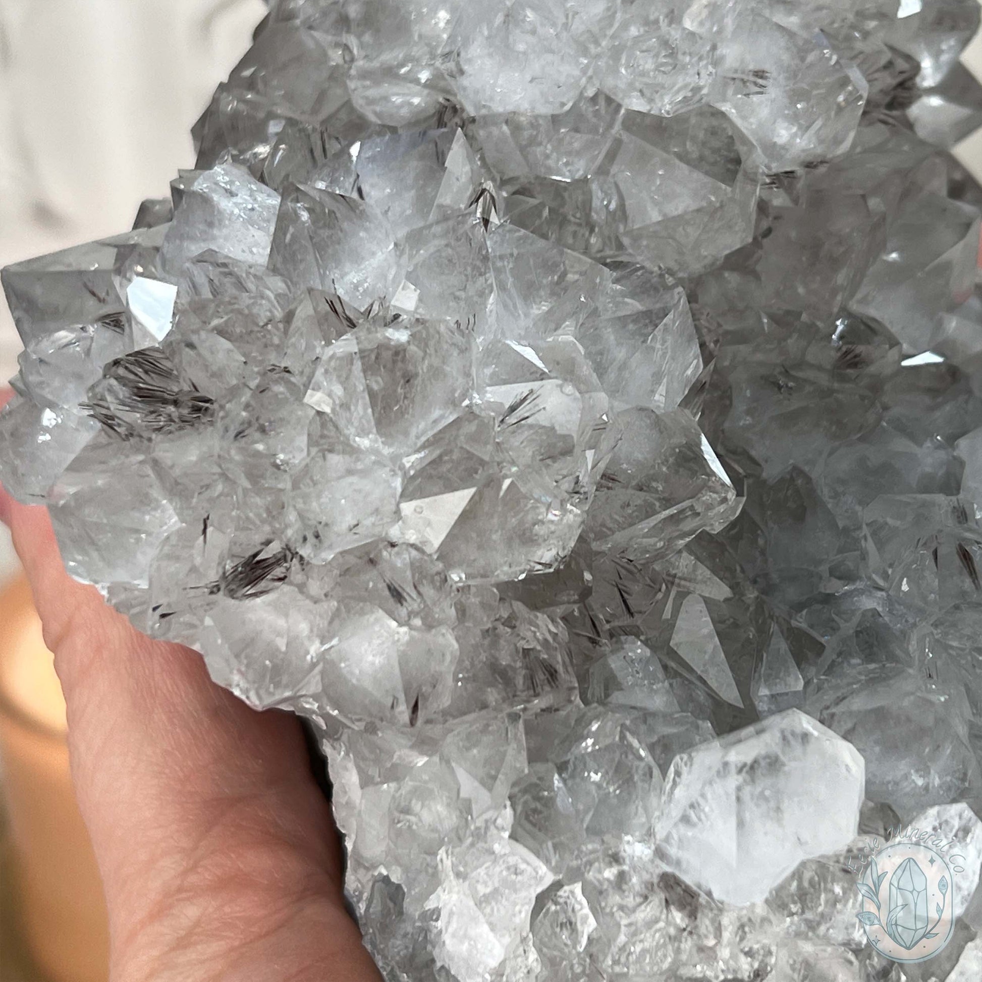 Brazilian Amethyst / Quartz with Goethite Inclusions Crystal Cluster