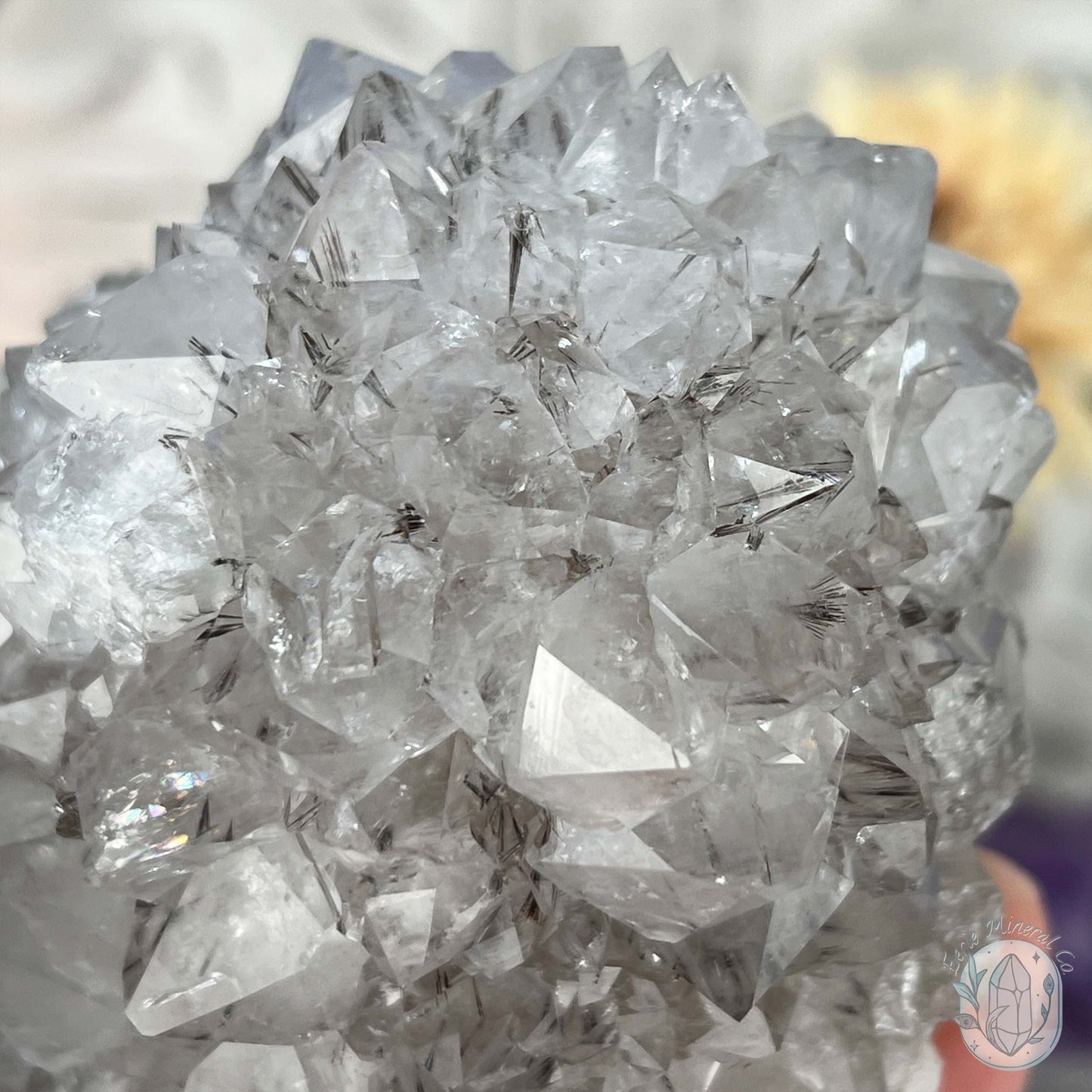Brazilian Amethyst / Quartz with Goethite Inclusions Crystal Cluster