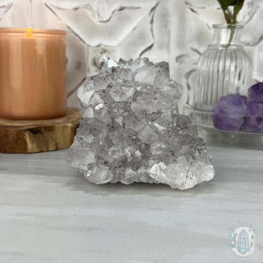 Brazilian Amethyst / Quartz with Goethite Inclusions Crystal Cluster