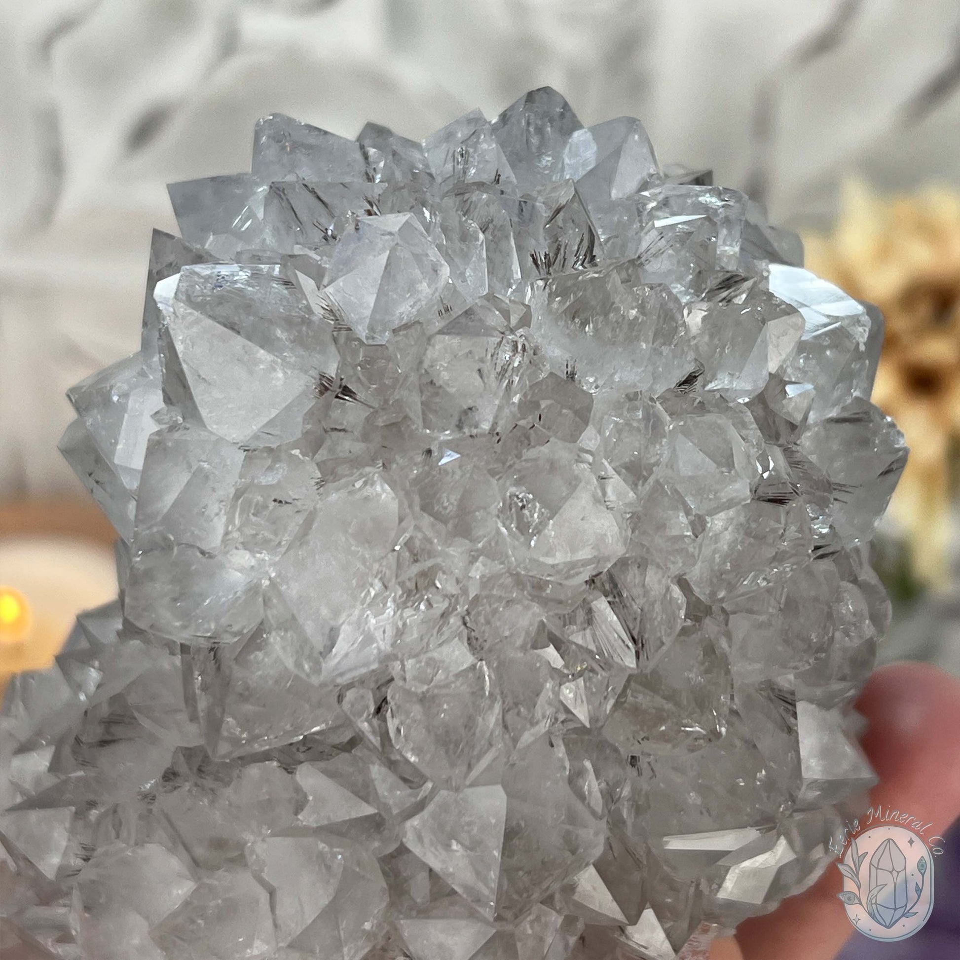 Brazilian Amethyst / Quartz with Goethite Inclusions Crystal Cluster