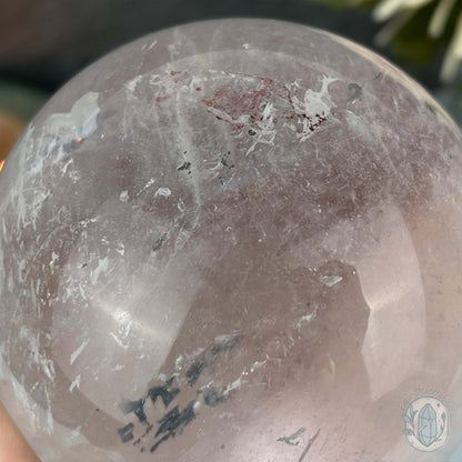 81mm Polished Clear Quartz Sphere with Rainbows