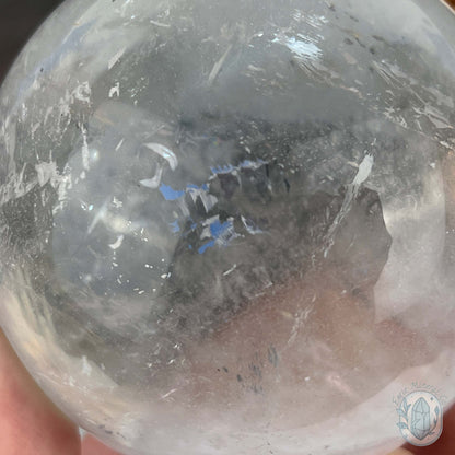 81mm Polished Clear Quartz Sphere with Rainbows
