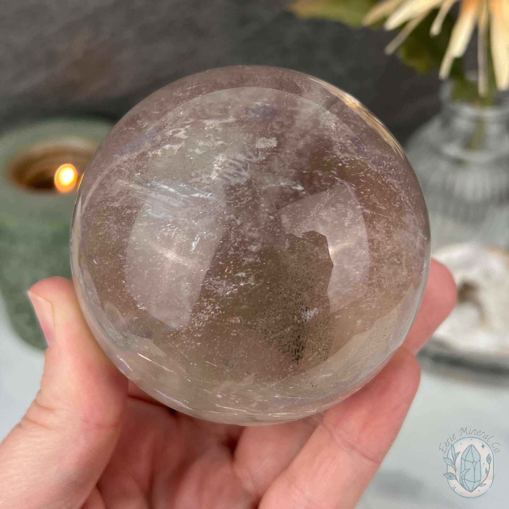 73mm Polished Clear Quartz Sphere