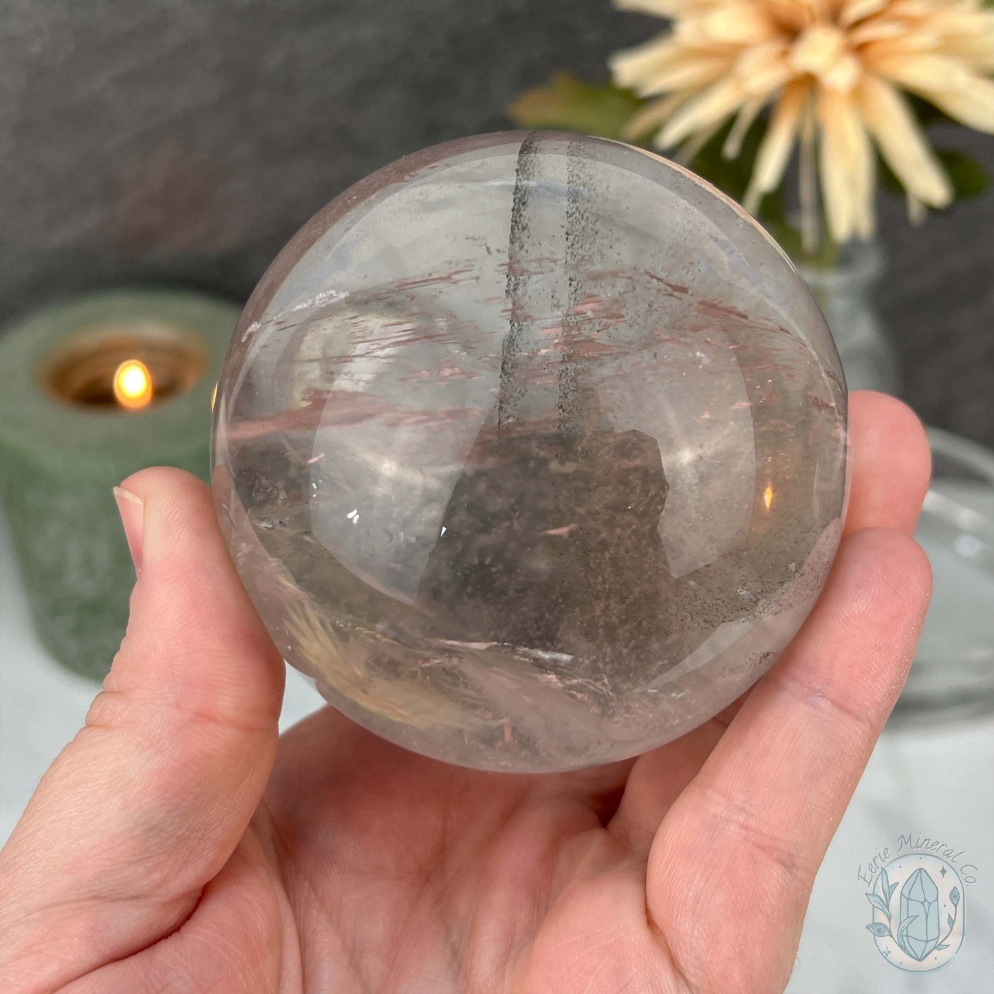 73mm Polished Clear Quartz Sphere