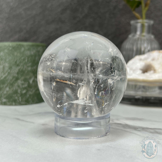 70mm Polished Clear Quartz Sphere