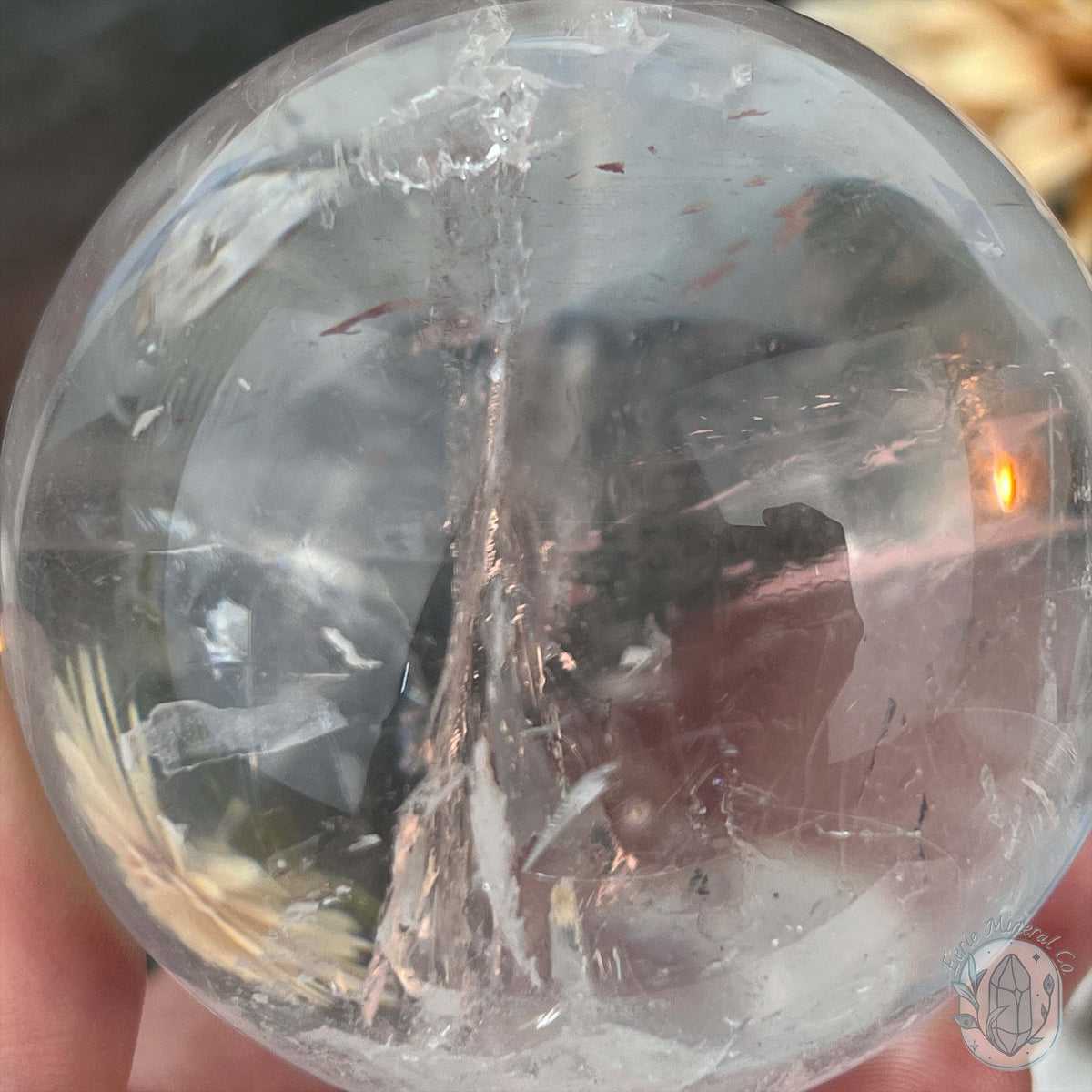 70mm Polished Clear Quartz Sphere