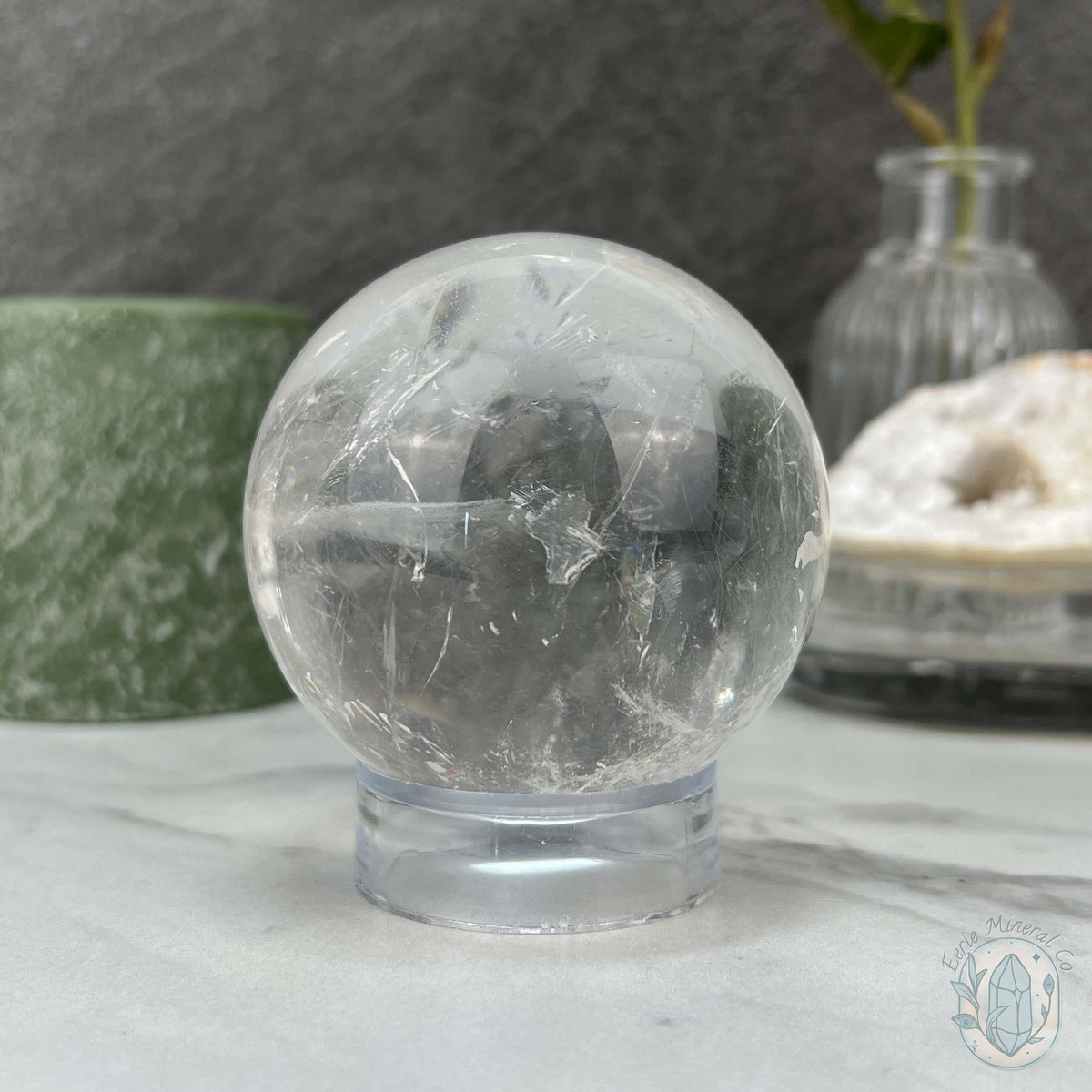 70mm Polished Clear Quartz Sphere