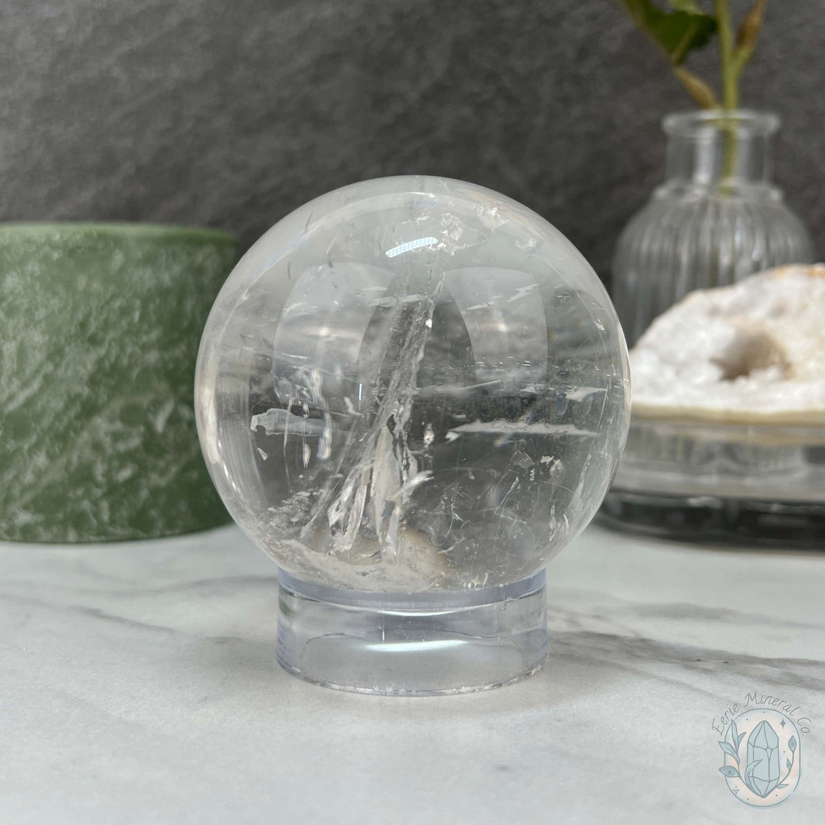 70mm Polished Clear Quartz Sphere