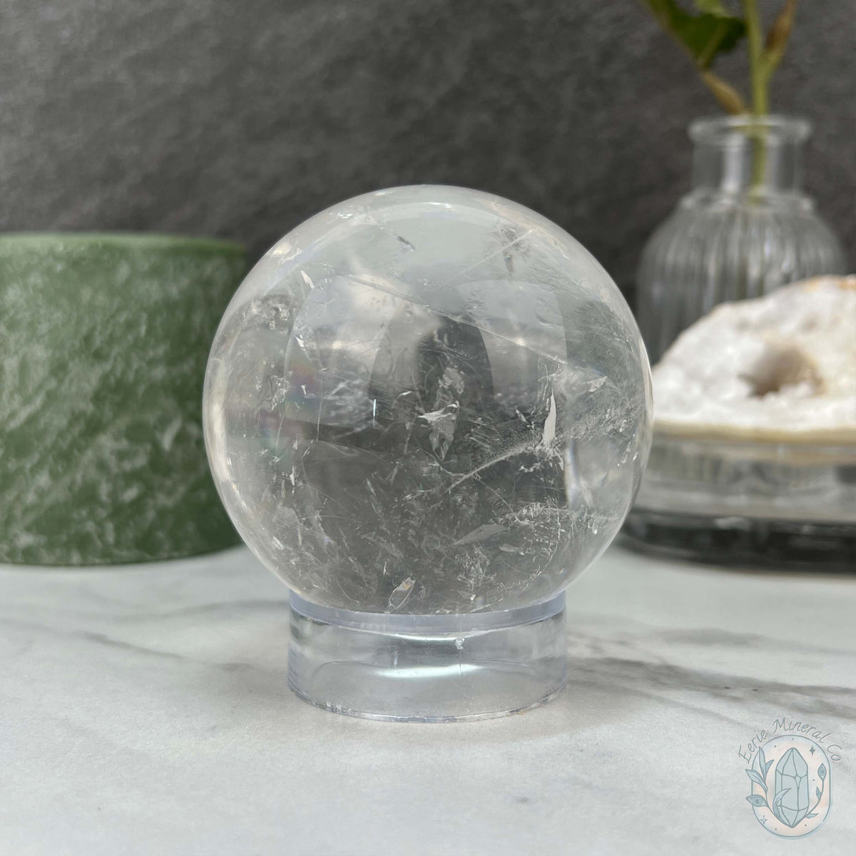 70mm Polished Clear Quartz Sphere