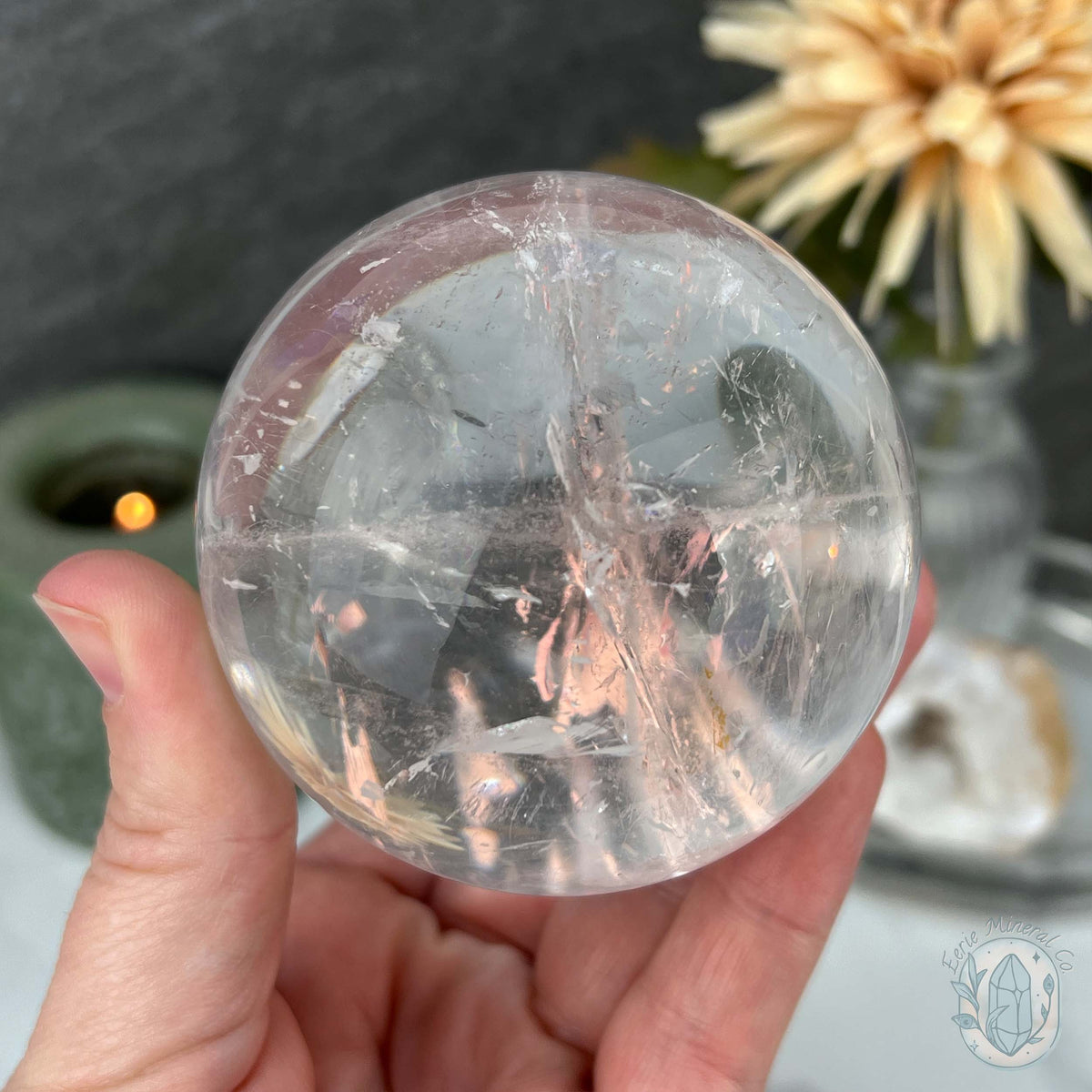 70mm Polished Clear Quartz Sphere