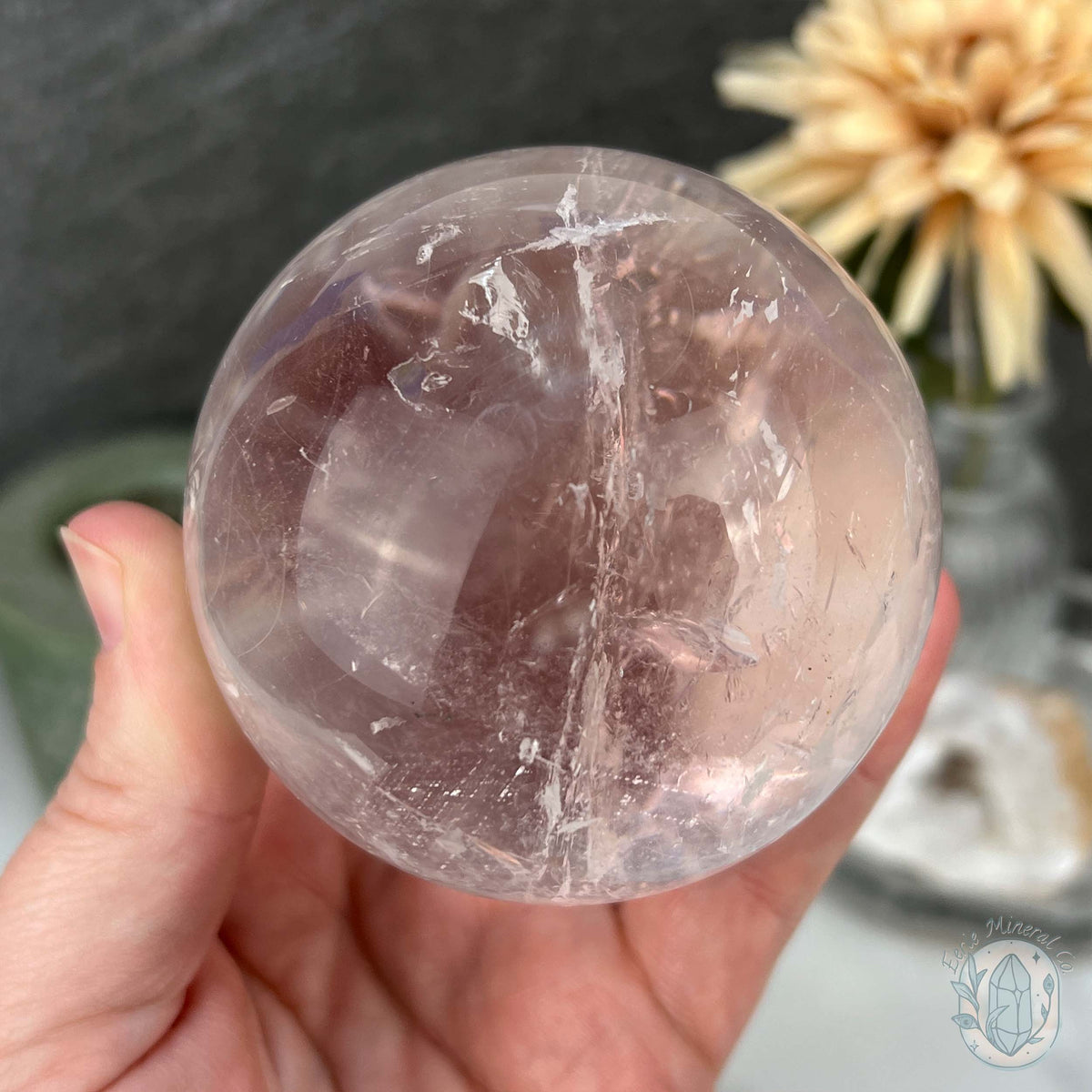 70mm Polished Clear Quartz Sphere