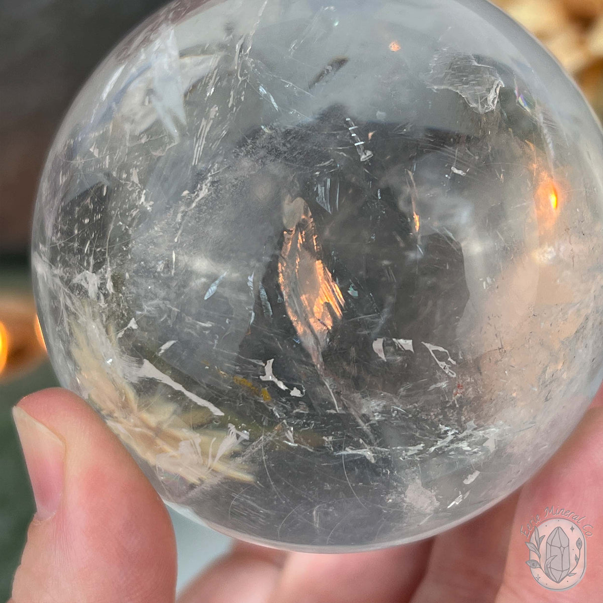 70mm Polished Clear Quartz Sphere