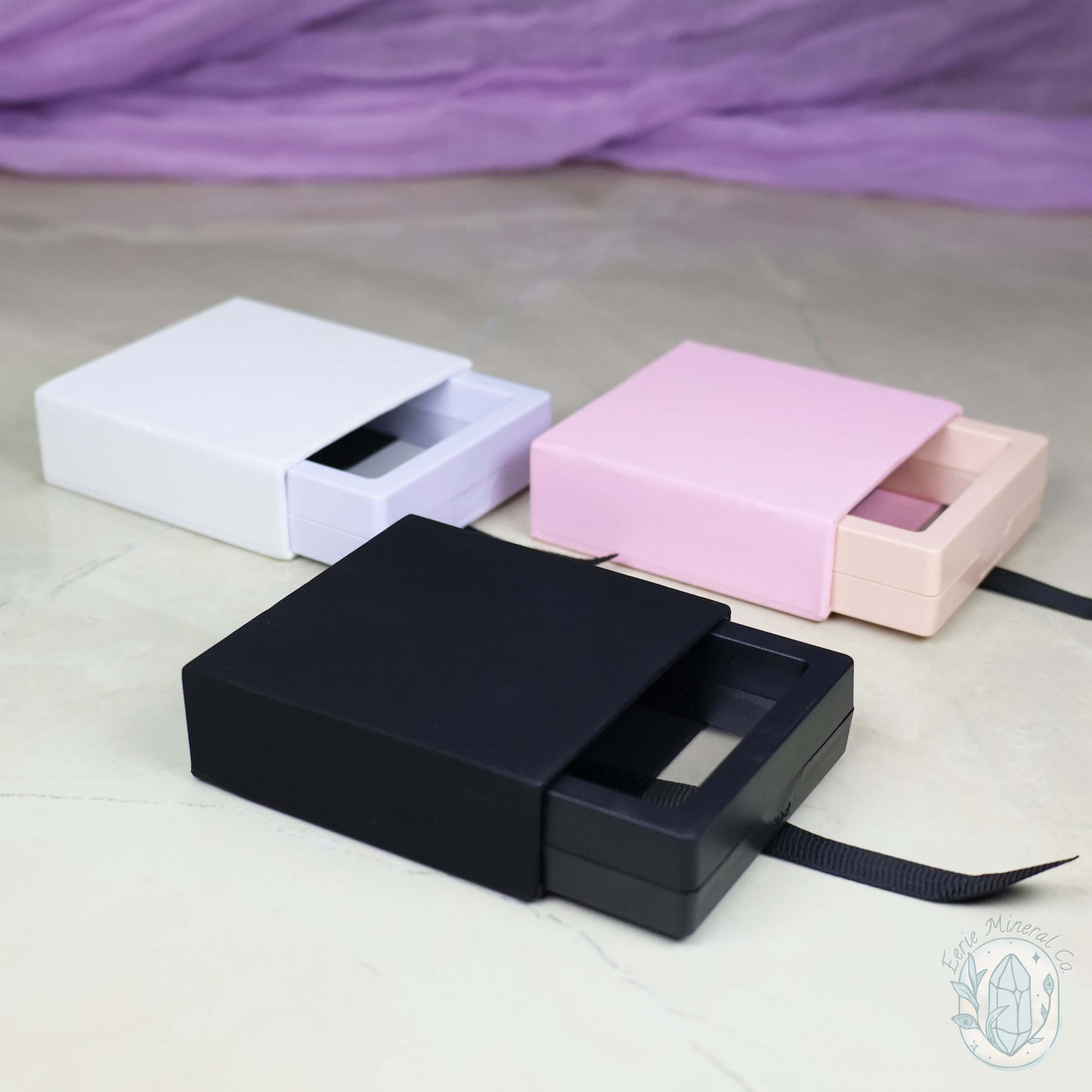 Gem and Crystal Square 3D Suspension Cases with Protective Case