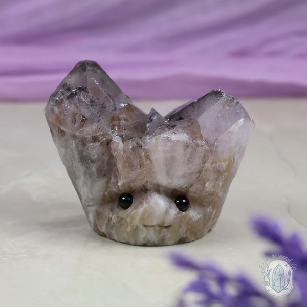 Amethyst With Epidote Crystal Cluster "Crystal Cutie"