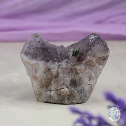 Amethyst With Epidote Crystal Cluster "Crystal Cutie"