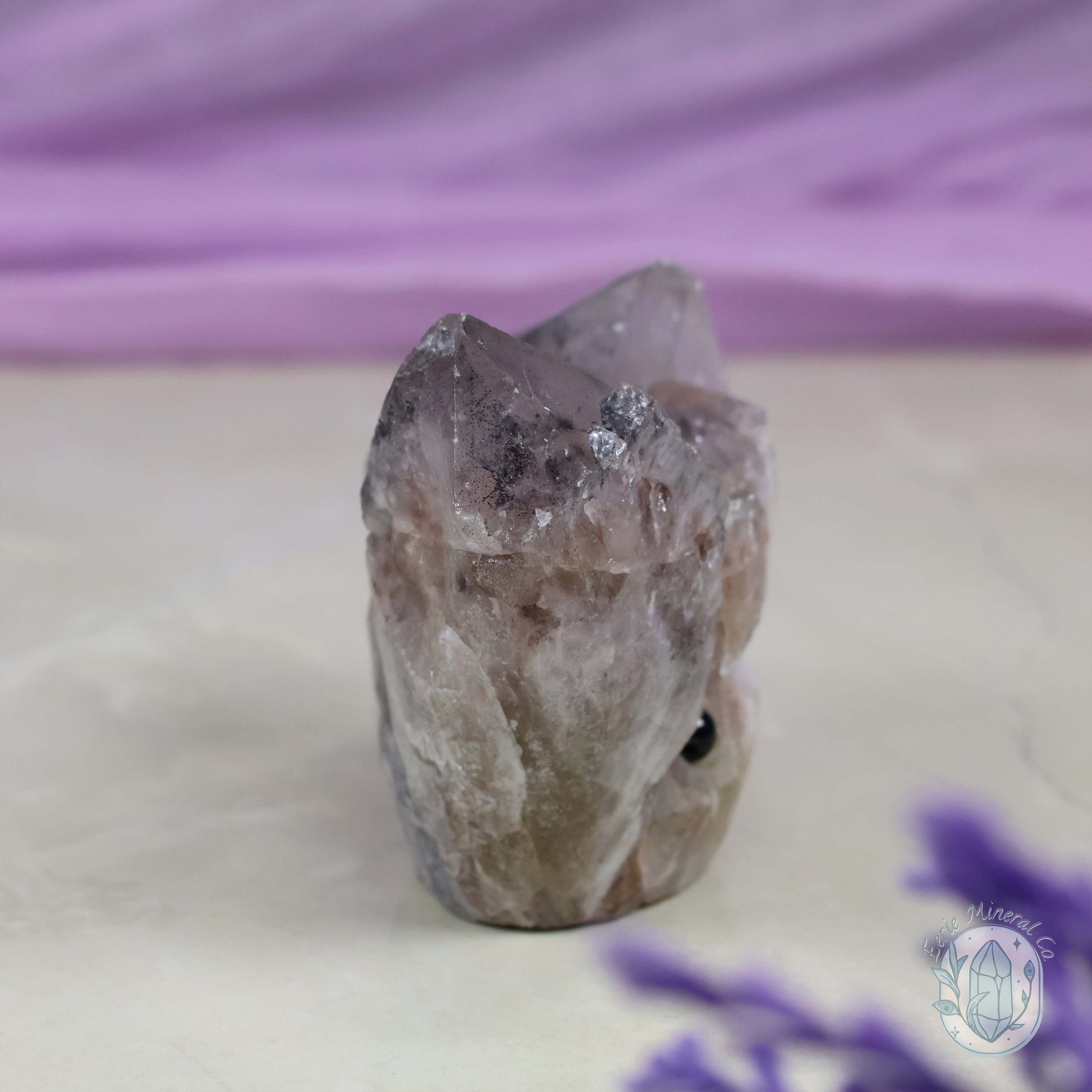 Amethyst With Epidote Crystal Cluster "Crystal Cutie"