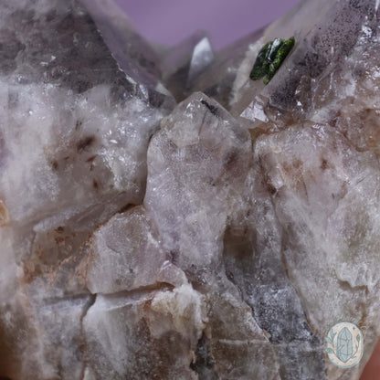 Amethyst With Epidote Crystal Cluster "Crystal Cutie"