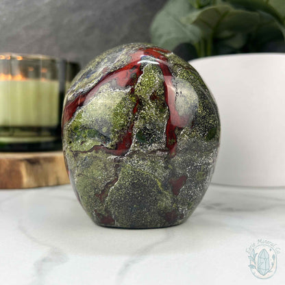 4.20" Polished Dragon Bloodstone Skull Carving