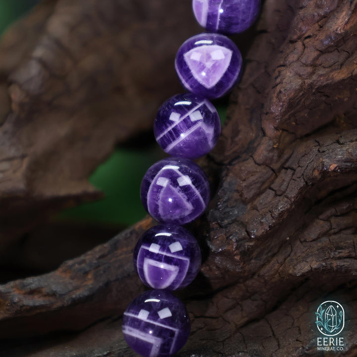 Dream Amethyst Beaded Boho Gemstone Stretch Bracelet