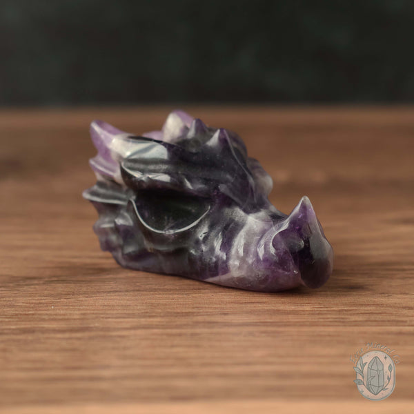 Dream Amethyst Dragon Head Carving