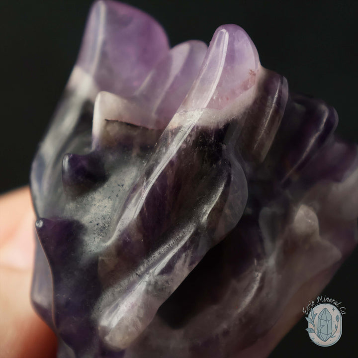 Dream Amethyst Dragon Head Carving