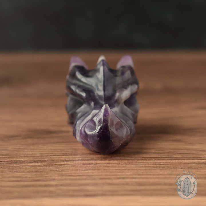 Dream Amethyst Dragon Head Carving