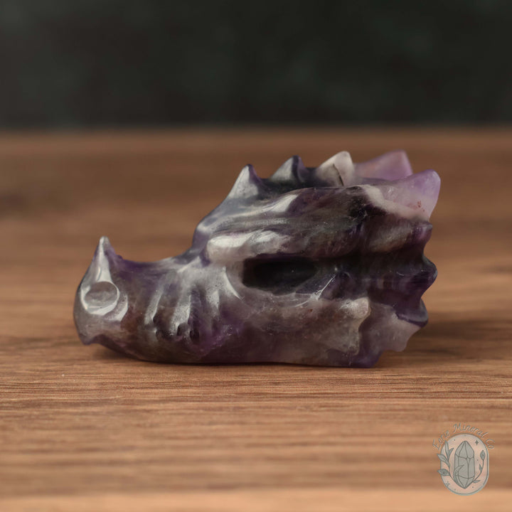 Dream Amethyst Dragon Head Carving