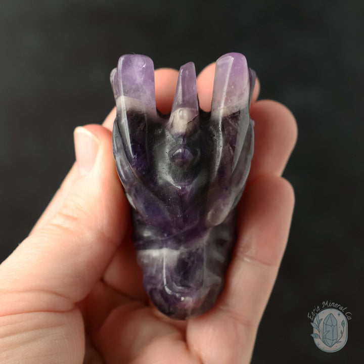 Dream Amethyst Dragon Head Carving