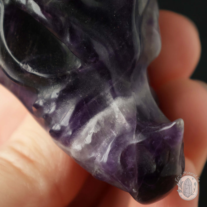 Dream Amethyst Dragon Head Carving