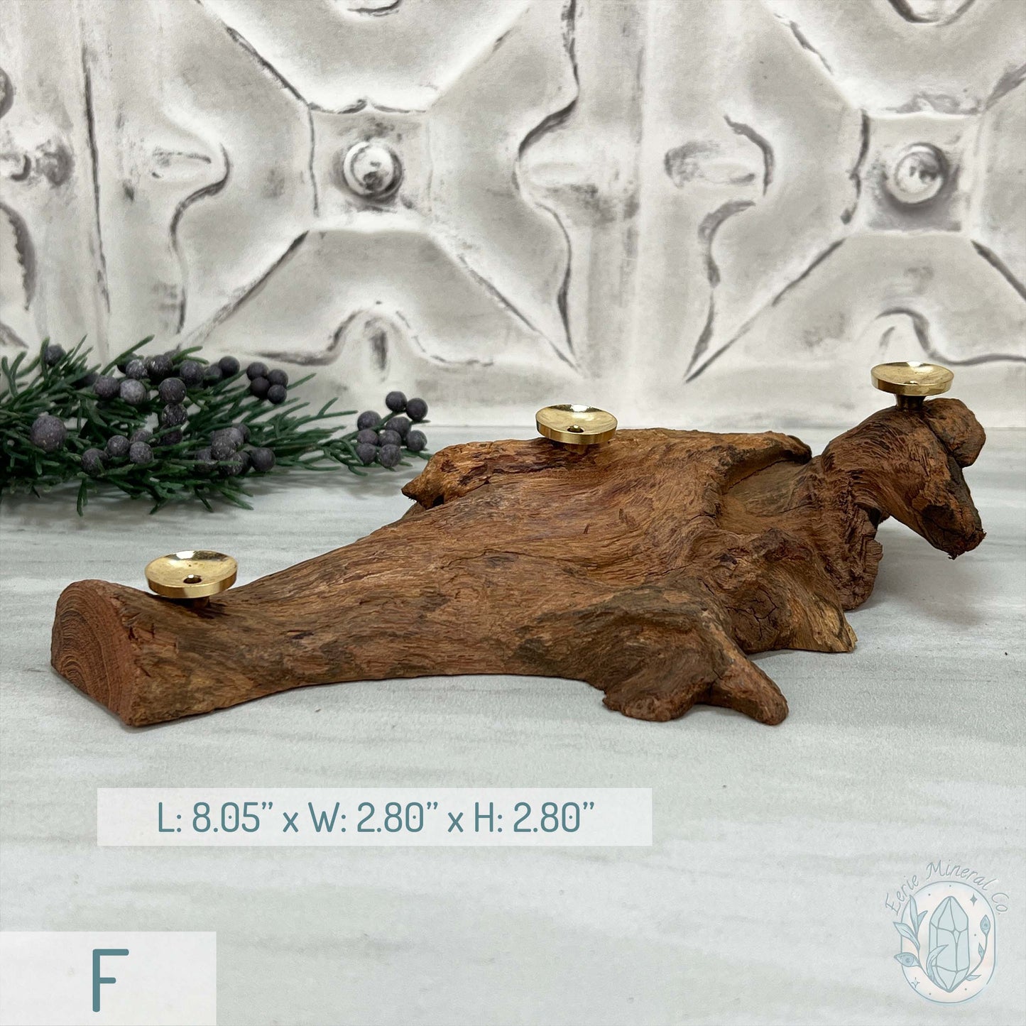 Driftwood Sphere Holder Stand for 3 Spheres or Orbs