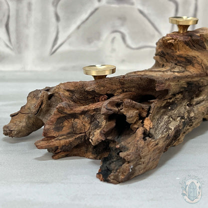 Driftwood Sphere Holder Stand for 3 Spheres or Orbs