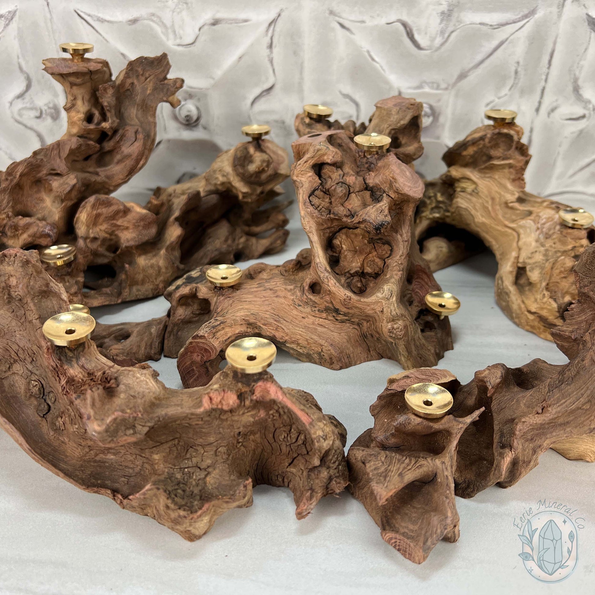 Driftwood Sphere Holder Stand for 4 Spheres or Orbs