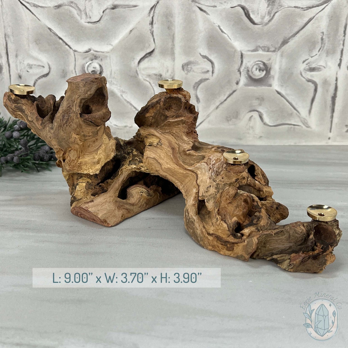 Driftwood Sphere Holder Stand for 4 Spheres or Orbs