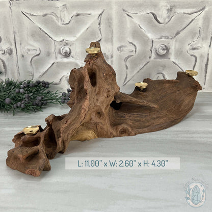 Driftwood Sphere Holder Stand for 4 Spheres or Orbs