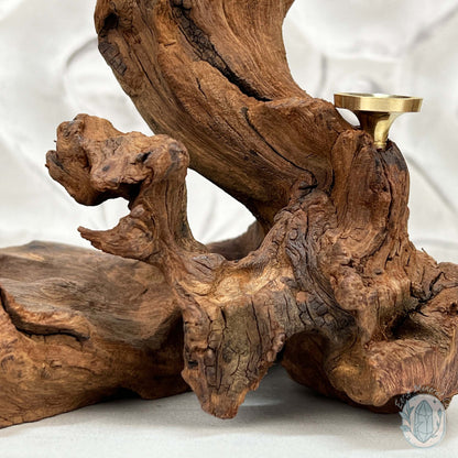 Natural Driftwood Sphere Holder Stand for 5 Spheres or Orbs