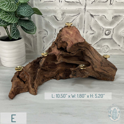 Natural Driftwood Sphere Holder Stand for 5 Spheres or Orbs