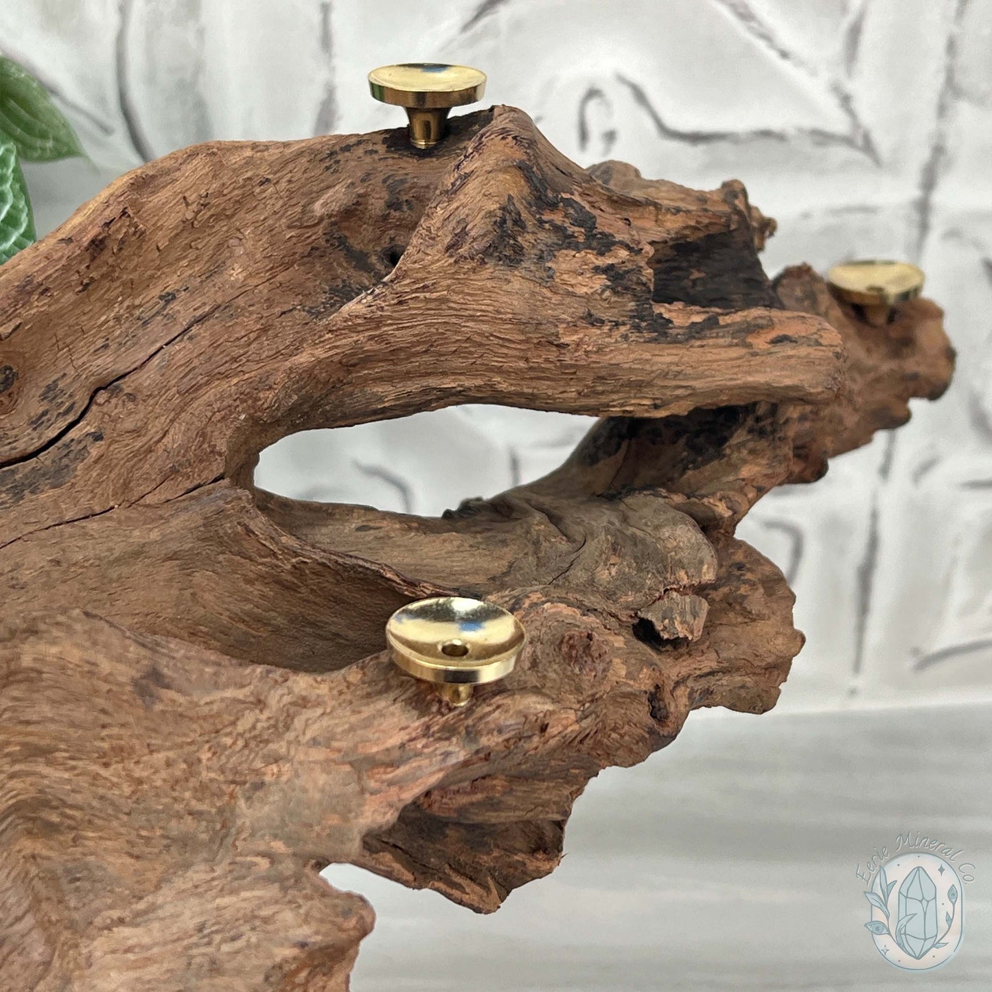 Natural Driftwood Sphere Holder Stand for 5 Spheres or Orbs