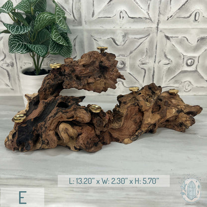 Natural Driftwood Sphere Holder Stand for 6 Spheres or Orbs