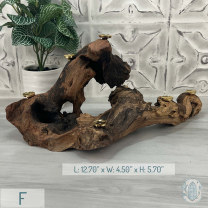 Natural Driftwood Sphere Holder Stand for 6 Spheres or Orbs
