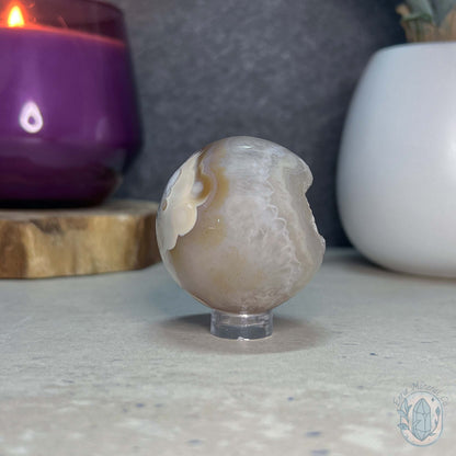 44mm Beachy Vibes Druzy Agate Sphere