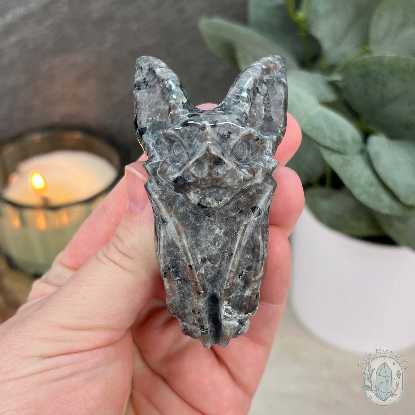 UV Reactive Emberlite aka Firestone Hanging Bat Carvings