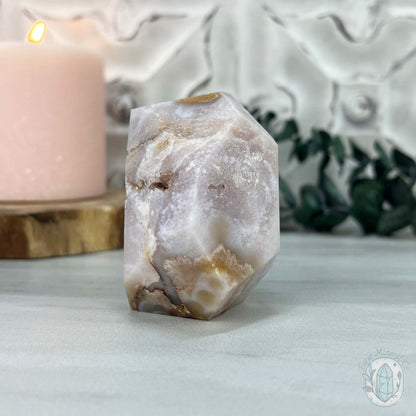 Beachy Vibes Druzy Flower Agate Freeform