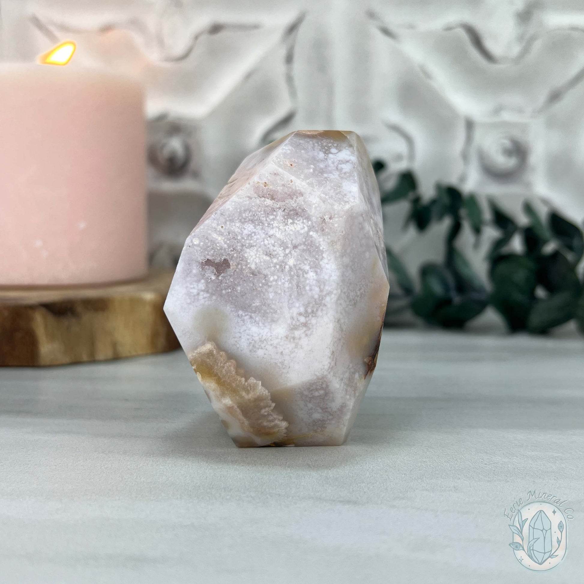 Beachy Vibes Druzy Flower Agate Freeform